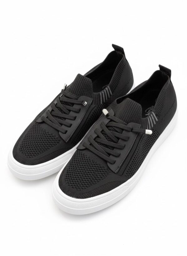 Black Mesh Casual Sneaker